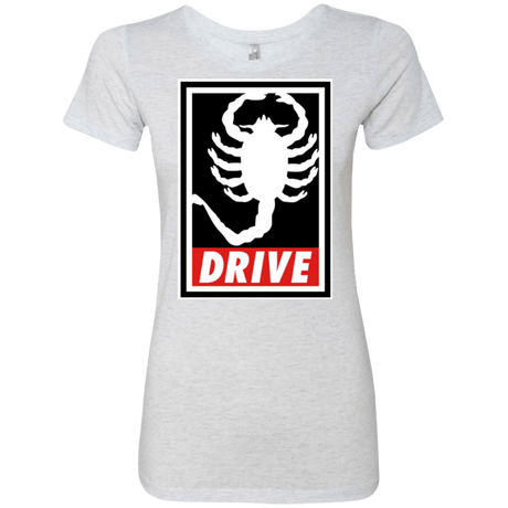 T-Shirts Heather White / Small Obey and drive Women's Triblend T-Shirt