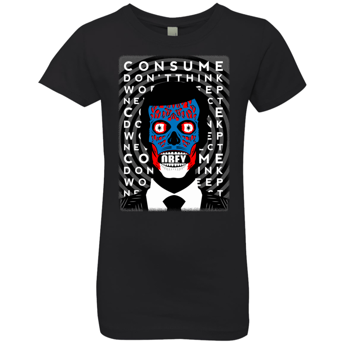 T-Shirts Black / YXS OBEY Girls Premium T-Shirt