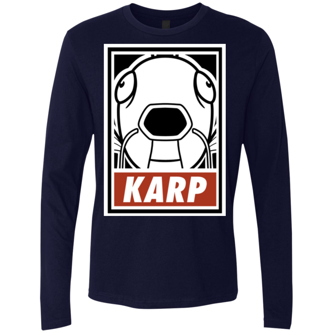 T-Shirts Midnight Navy / Small Obey Karp Men's Premium Long Sleeve