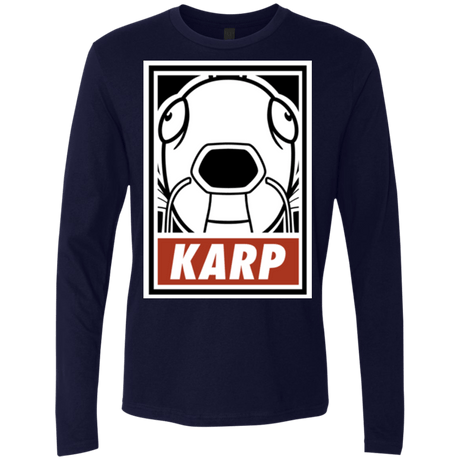 T-Shirts Midnight Navy / Small Obey Karp Men's Premium Long Sleeve