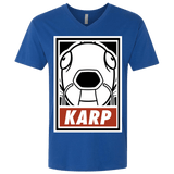 T-Shirts Royal / X-Small Obey Karp Men's Premium V-Neck