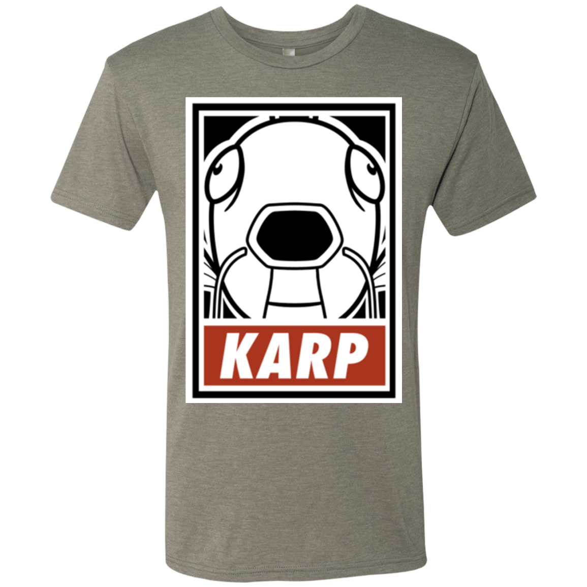 T-Shirts Venetian Grey / Small Obey Karp Men's Triblend T-Shirt