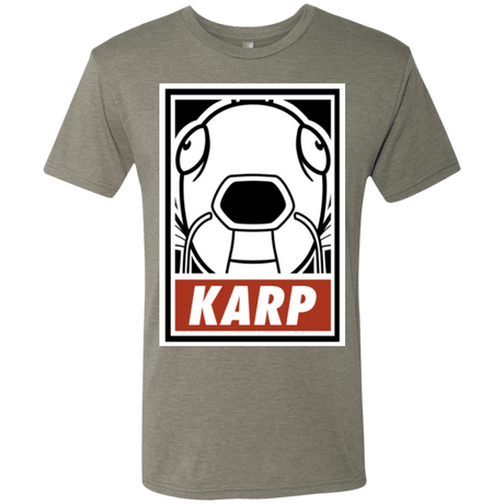 T-Shirts Venetian Grey / Small Obey Karp Men's Triblend T-Shirt