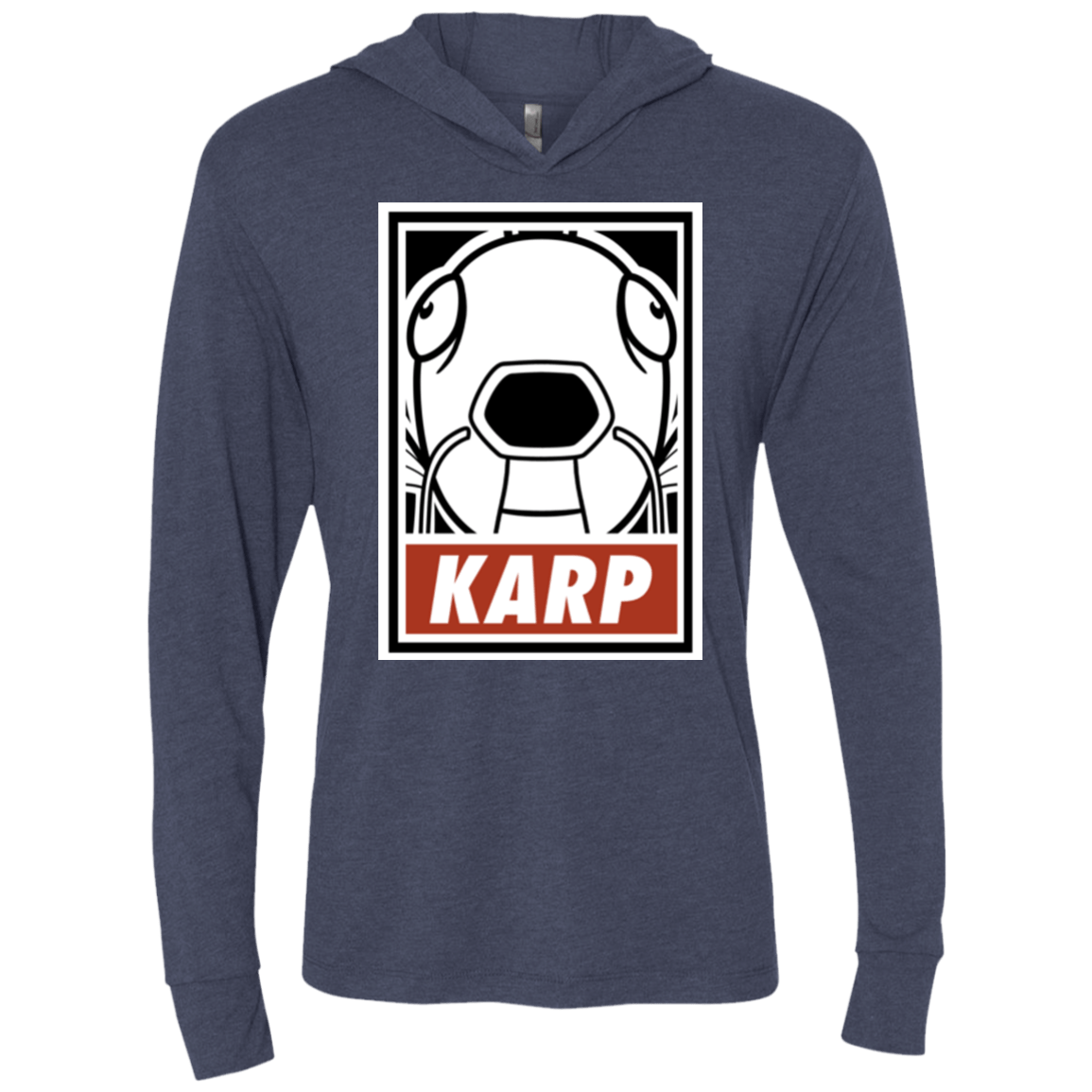 T-Shirts Vintage Navy / X-Small Obey Karp Triblend Long Sleeve Hoodie Tee