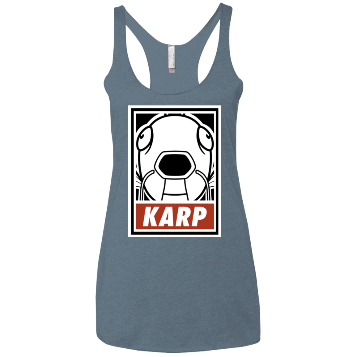 T-Shirts Indigo / X-Small Obey Karp Women's Triblend Racerback Tank