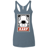 T-Shirts Indigo / X-Small Obey Karp Women's Triblend Racerback Tank