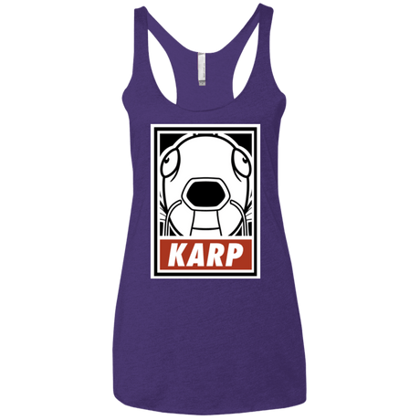 T-Shirts Purple / X-Small Obey Karp Women's Triblend Racerback Tank
