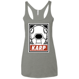 T-Shirts Venetian Grey / X-Small Obey Karp Women's Triblend Racerback Tank