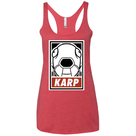 T-Shirts Vintage Red / X-Small Obey Karp Women's Triblend Racerback Tank