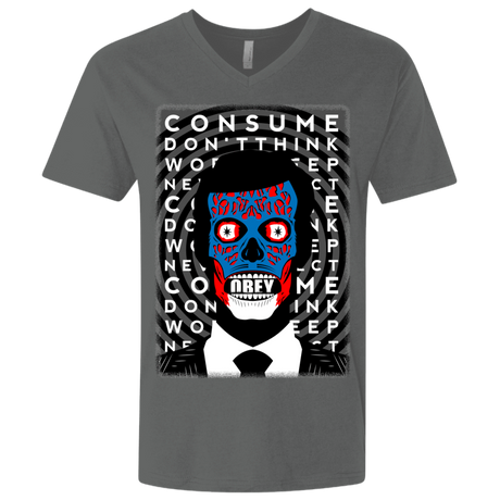 T-Shirts Heavy Metal / X-Small OBEY Men's Premium V-Neck