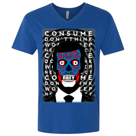 T-Shirts Royal / X-Small OBEY Men's Premium V-Neck