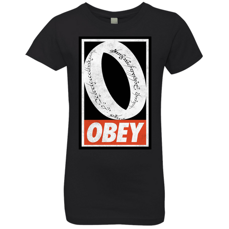 T-Shirts Black / YXS Obey One Ring Girls Premium T-Shirt
