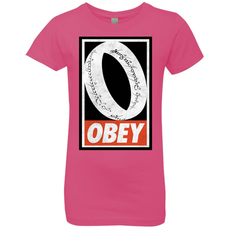T-Shirts Hot Pink / YXS Obey One Ring Girls Premium T-Shirt