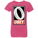 T-Shirts Hot Pink / YXS Obey One Ring Girls Premium T-Shirt