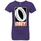 T-Shirts Purple Rush / YXS Obey One Ring Girls Premium T-Shirt