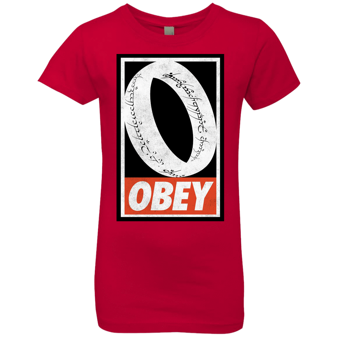 T-Shirts Red / YXS Obey One Ring Girls Premium T-Shirt