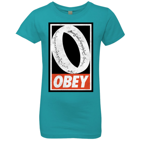 T-Shirts Tahiti Blue / YXS Obey One Ring Girls Premium T-Shirt