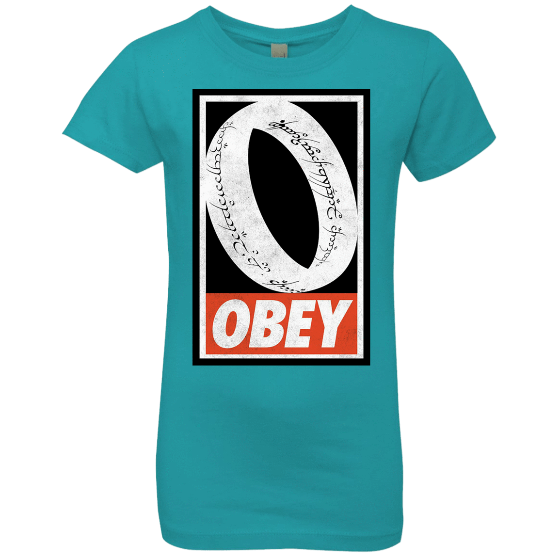 T-Shirts Tahiti Blue / YXS Obey One Ring Girls Premium T-Shirt