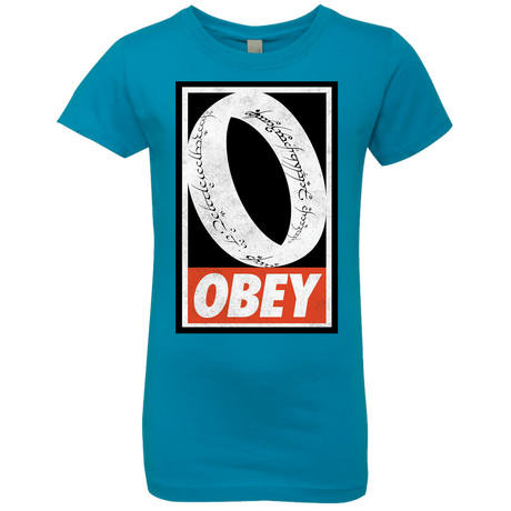 T-Shirts Turquoise / YXS Obey One Ring Girls Premium T-Shirt