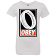 T-Shirts White / YXS Obey One Ring Girls Premium T-Shirt