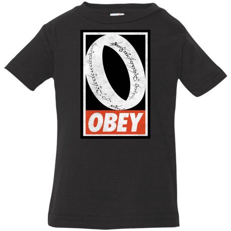 T-Shirts Black / 6 Months Obey One Ring Infant Premium T-Shirt