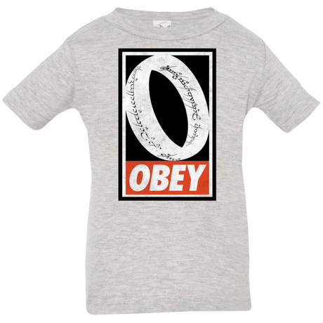 T-Shirts Heather Grey / 6 Months Obey One Ring Infant Premium T-Shirt