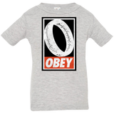 T-Shirts Heather Grey / 6 Months Obey One Ring Infant Premium T-Shirt