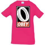 T-Shirts Hot Pink / 6 Months Obey One Ring Infant Premium T-Shirt