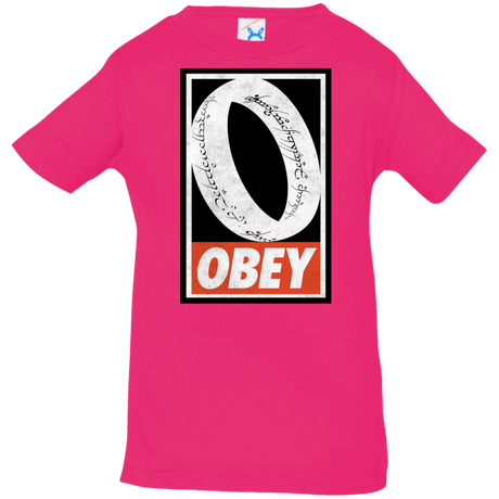 T-Shirts Hot Pink / 6 Months Obey One Ring Infant Premium T-Shirt