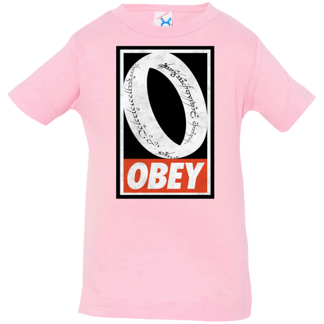 T-Shirts Pink / 6 Months Obey One Ring Infant Premium T-Shirt