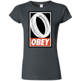 T-Shirts Charcoal / S Obey One Ring Junior Slimmer-Fit T-Shirt