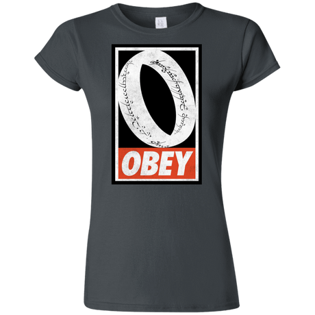 T-Shirts Charcoal / S Obey One Ring Junior Slimmer-Fit T-Shirt