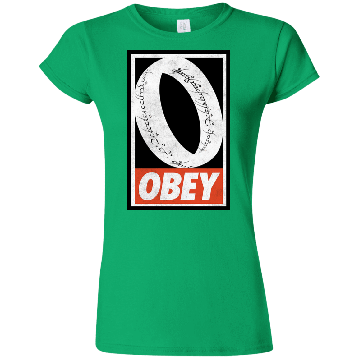 T-Shirts Irish Green / S Obey One Ring Junior Slimmer-Fit T-Shirt