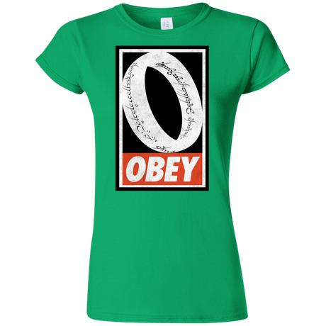 T-Shirts Irish Green / S Obey One Ring Junior Slimmer-Fit T-Shirt