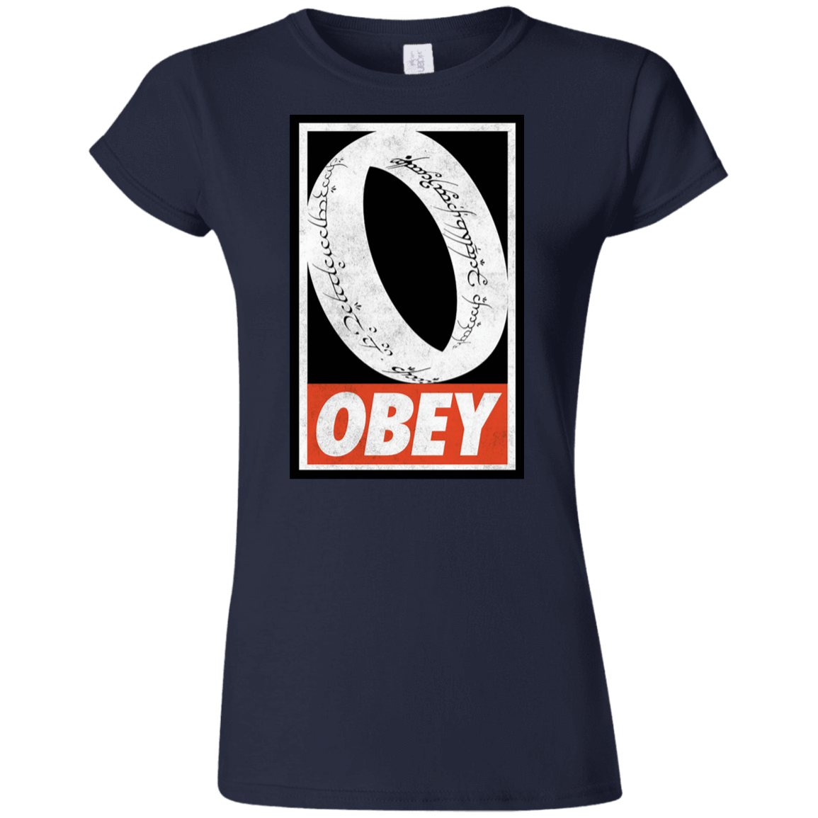 T-Shirts Navy / S Obey One Ring Junior Slimmer-Fit T-Shirt