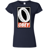 T-Shirts Navy / S Obey One Ring Junior Slimmer-Fit T-Shirt