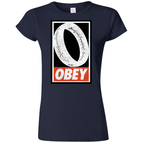 T-Shirts Navy / S Obey One Ring Junior Slimmer-Fit T-Shirt