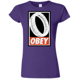 T-Shirts Purple / S Obey One Ring Junior Slimmer-Fit T-Shirt