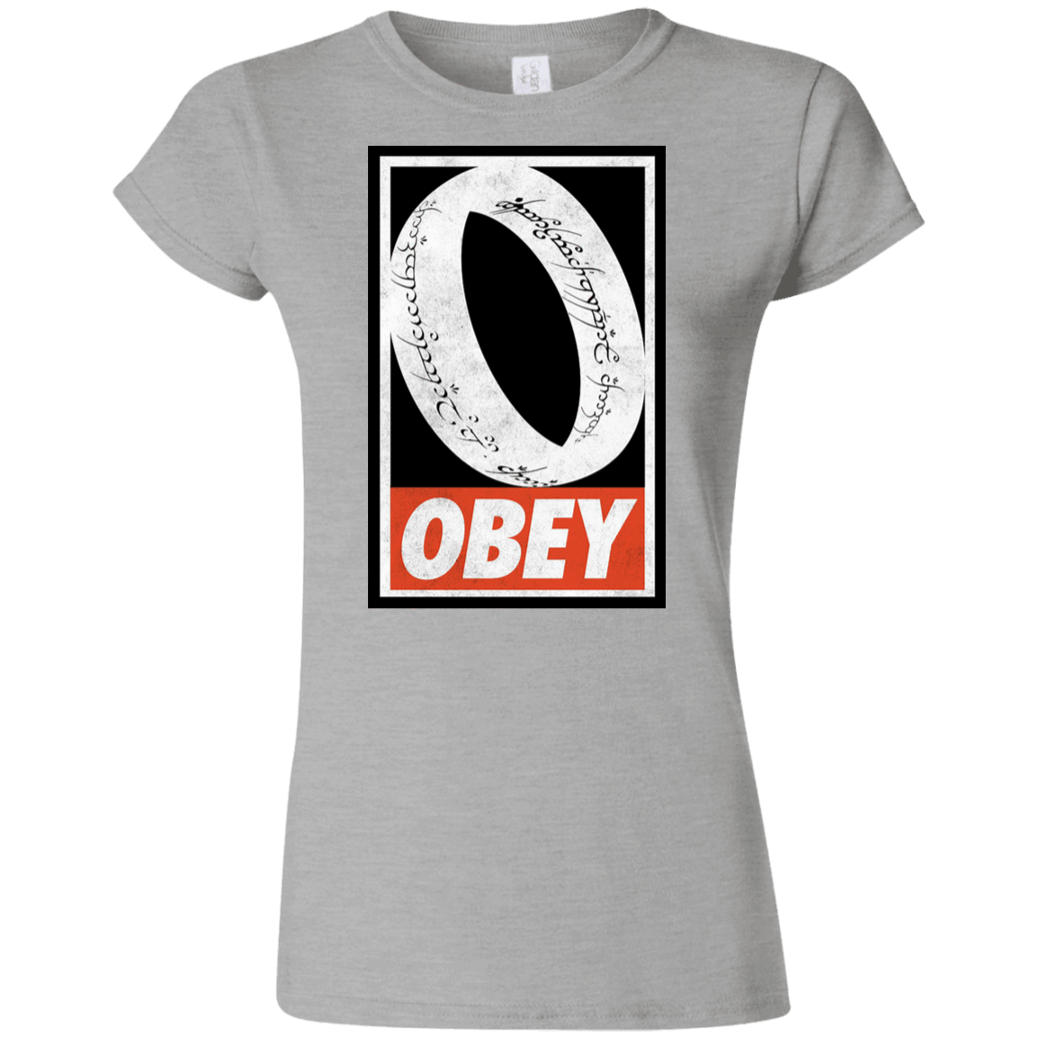 T-Shirts Sport Grey / S Obey One Ring Junior Slimmer-Fit T-Shirt