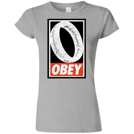 T-Shirts Sport Grey / S Obey One Ring Junior Slimmer-Fit T-Shirt