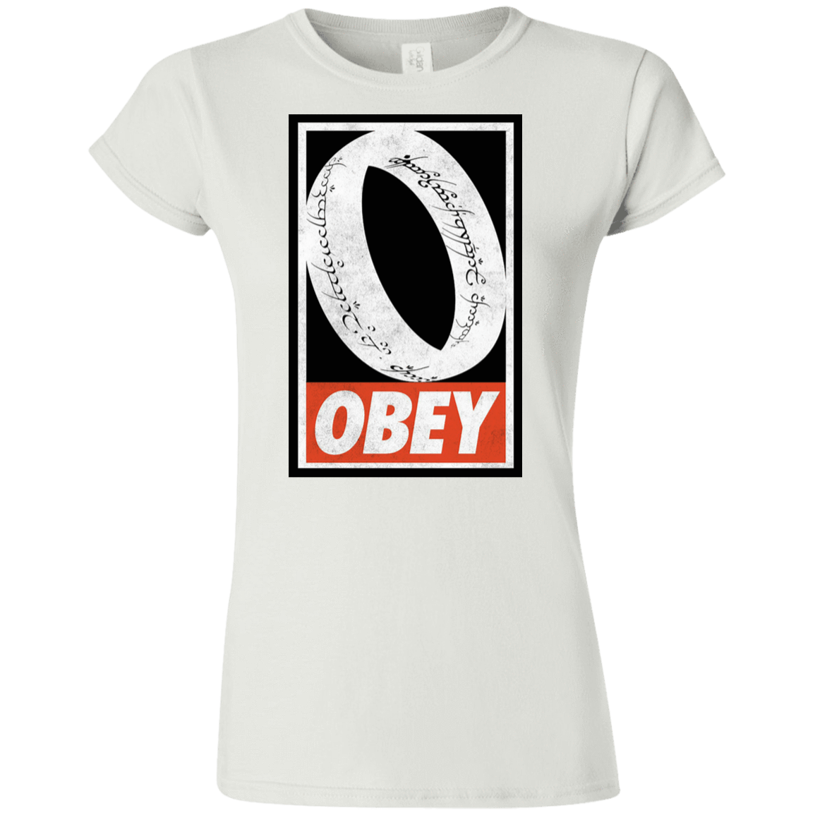 T-Shirts White / S Obey One Ring Junior Slimmer-Fit T-Shirt