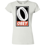 T-Shirts White / S Obey One Ring Junior Slimmer-Fit T-Shirt