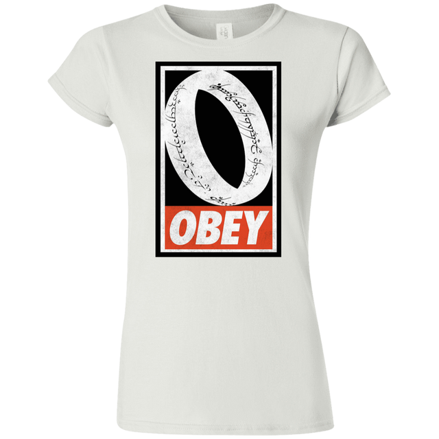 T-Shirts White / S Obey One Ring Junior Slimmer-Fit T-Shirt