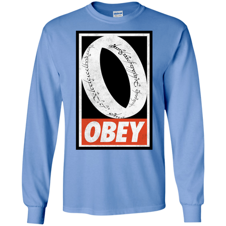 T-Shirts Carolina Blue / S Obey One Ring Men's Long Sleeve T-Shirt