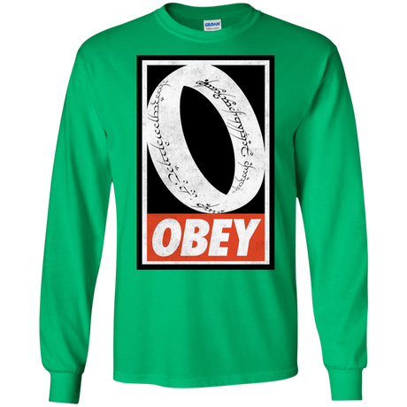 T-Shirts Irish Green / S Obey One Ring Men's Long Sleeve T-Shirt