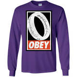 T-Shirts Purple / S Obey One Ring Men's Long Sleeve T-Shirt