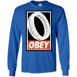 T-Shirts Royal / S Obey One Ring Men's Long Sleeve T-Shirt