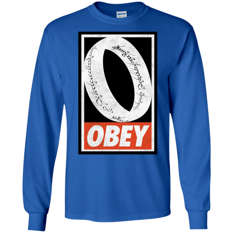 T-Shirts Royal / S Obey One Ring Men's Long Sleeve T-Shirt