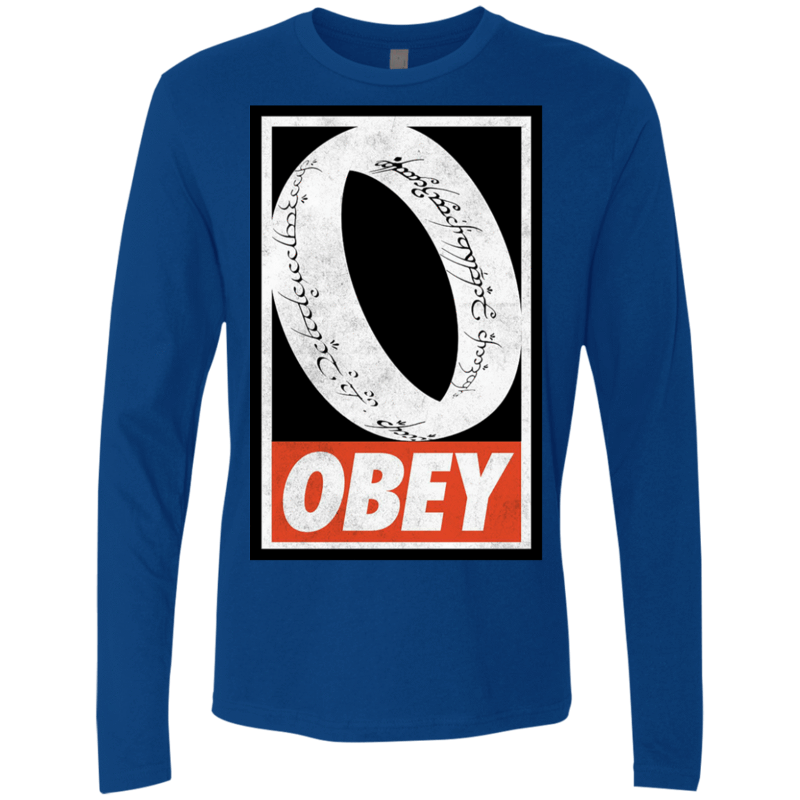 T-Shirts Royal / S Obey One Ring Men's Premium Long Sleeve