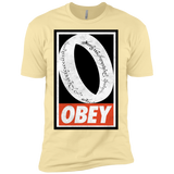 T-Shirts Banana Cream / X-Small Obey One Ring Men's Premium T-Shirt